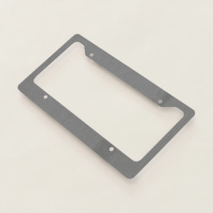Calm & simple visual gray textured background  license plate frame