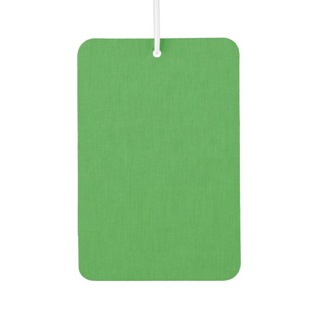 Calm & simple visual green textured background  air freshener (Front)