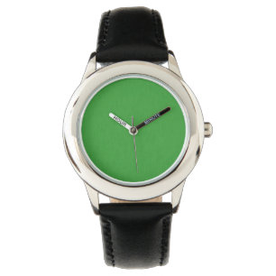 Calm & simple visual green textured background watch