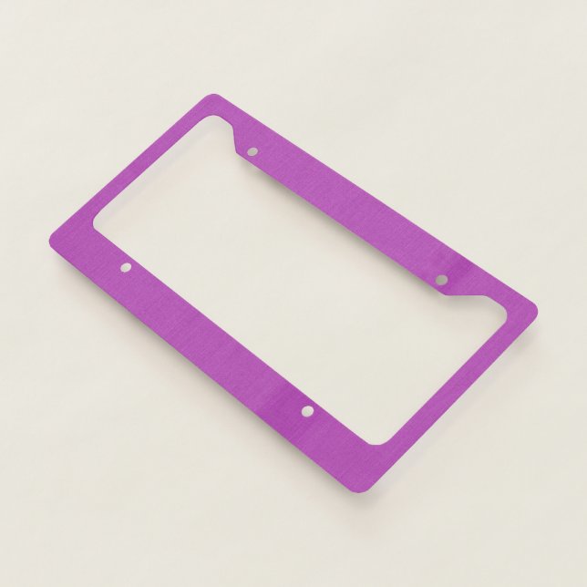 Calm & simple visual lavender textured background  license plate frame (3/4)