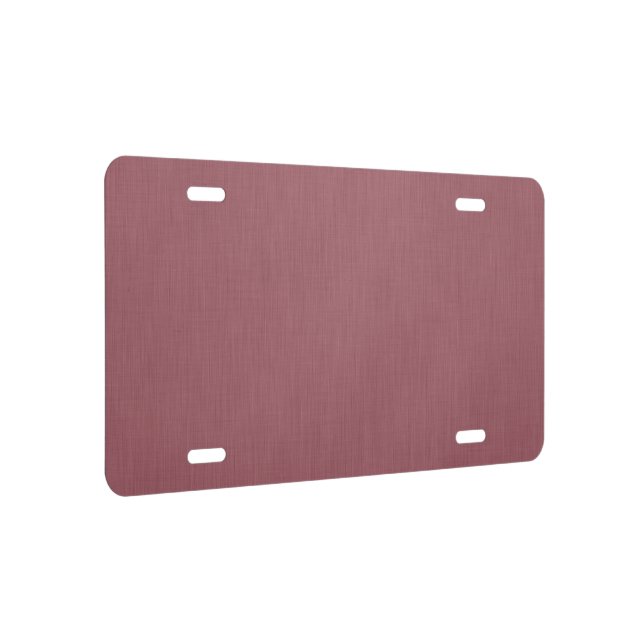 Calm & simple visual mauve textured background  license plate (Right)