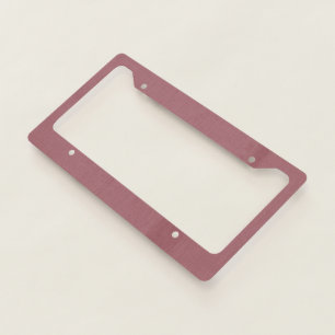 Calm & simple visual mauve textured background  license plate frame