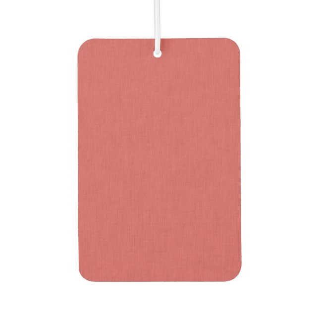 Calm & simple visual red textured background  air freshener (Front)