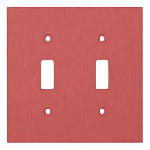 Calm & simple visual red textured background light switch cover