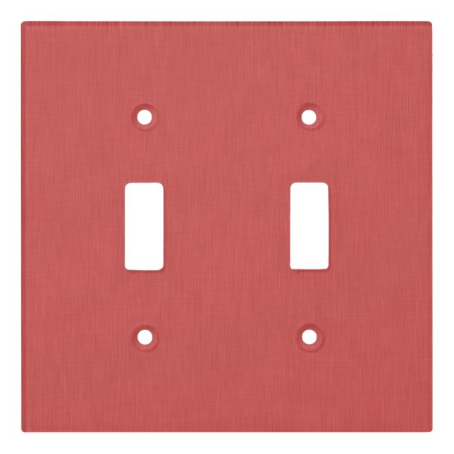 Calm & simple visual red textured background  light switch cover (Front)