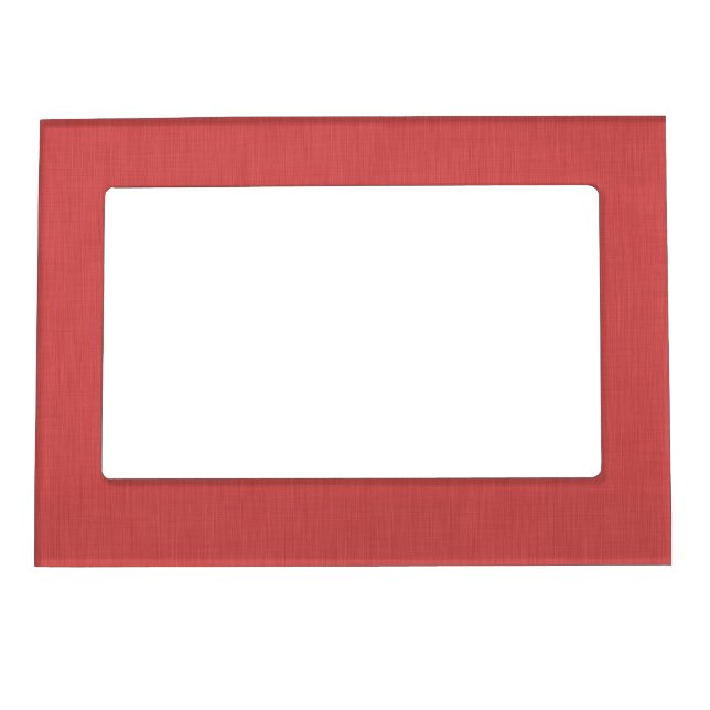 Calm & simple visual red textured background  magnetic frame (Front)