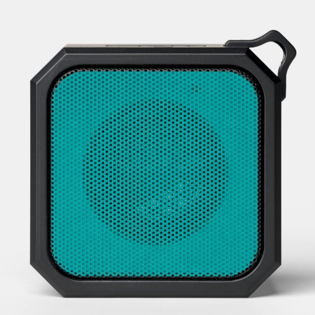 Calm & simple visual teal textured background  bluetooth speaker (Front)