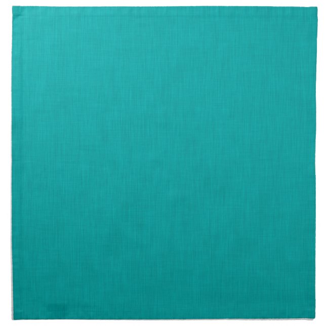 Calm & simple visual teal textured background  cloth napkin (Front)