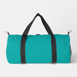 Calm & simple visual teal textured background duffle bag