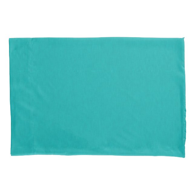 Calm & simple visual teal textured background  pillow case (Front-Left)