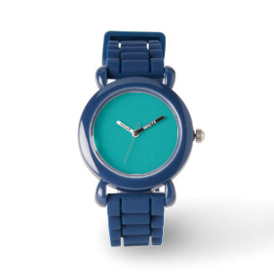 Calm & simple visual teal textured background  watch