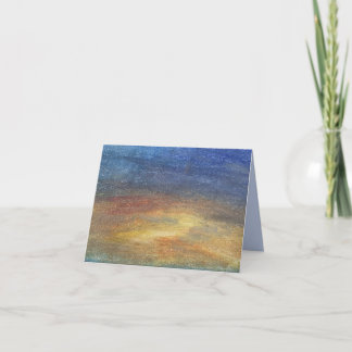 Calm Sky Abstract Hand Drawn Blank Card