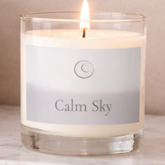 Calm Sky Gradient Scented Jar Candle