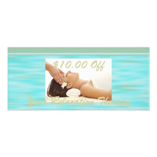 Calm Spa- $10.00 Off Rack Card (Front)