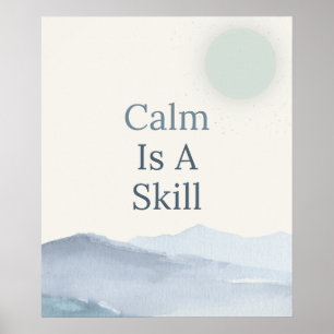 Calm Spaces Inspirational Mindfulness Poster