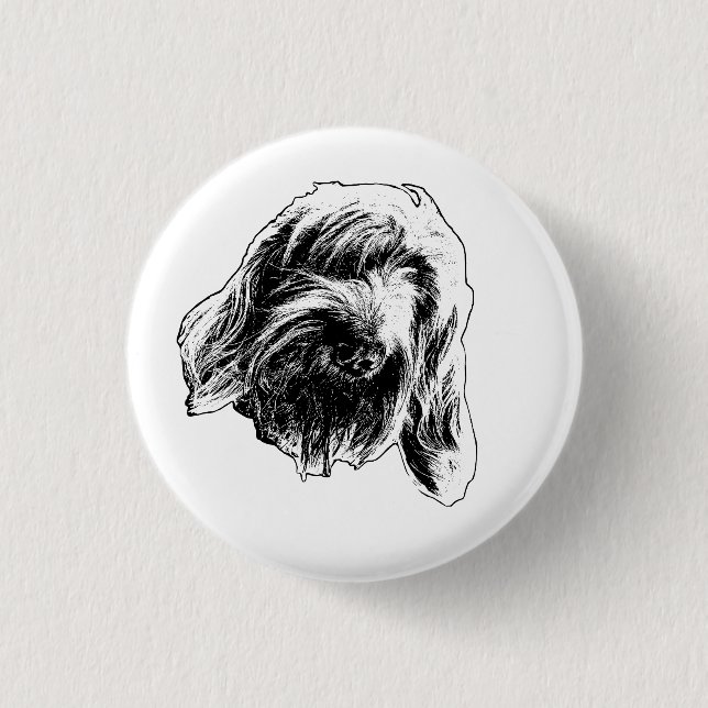 Calm Spinone Badge Button (Front)