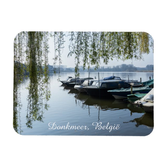 Calm Spring Morning, Donk Lake Belgium  Magnet (Horizontal)