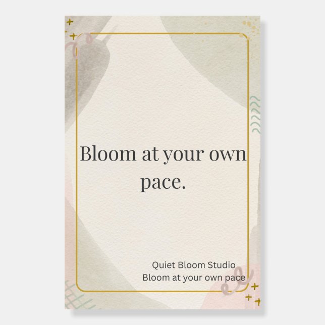 Calm Student Wall Art Foam Board (Front)