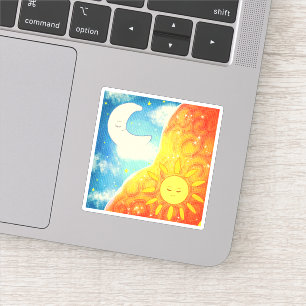 Calm Sun And The Moon Sticker