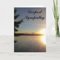 Calm Sunset Peaceful Lake Deepest Sympathy