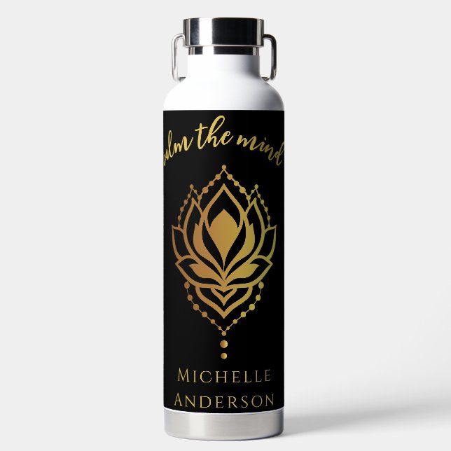 Calm The Mind Water Bottle (Front)