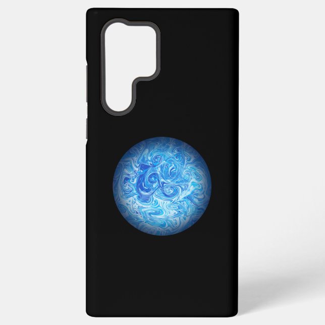 Calm Tide Art Phone Case Samsung Galaxy S22 Ultra (Back)