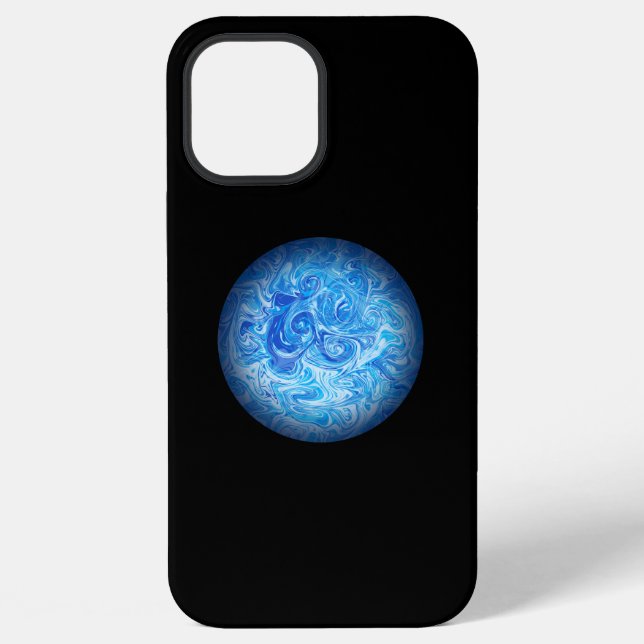 Calm Tide Fluid Art Phone Case (Back)