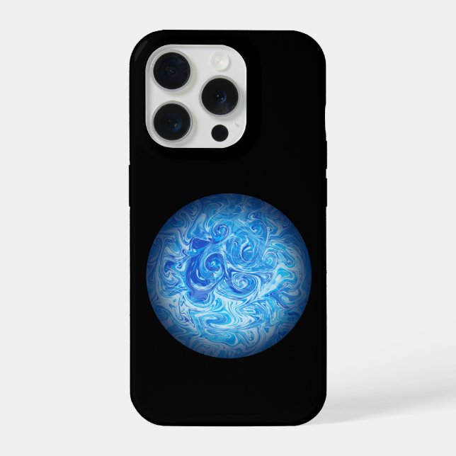 Calm Tide Fluid Art Phone Case (Back)