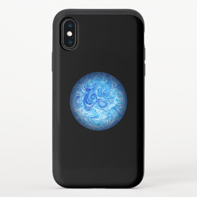 Calm Tide Fluid Art Phone Case (Back)