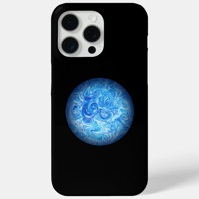 Calm Tide Fluid Art Phone Case iPhone 15 pro max (Back)