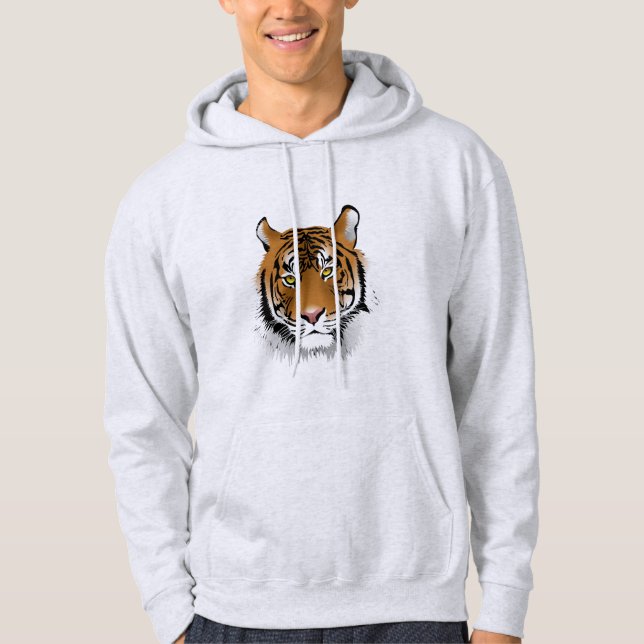 "Calm Tiger Zen" Hoodie (Front)