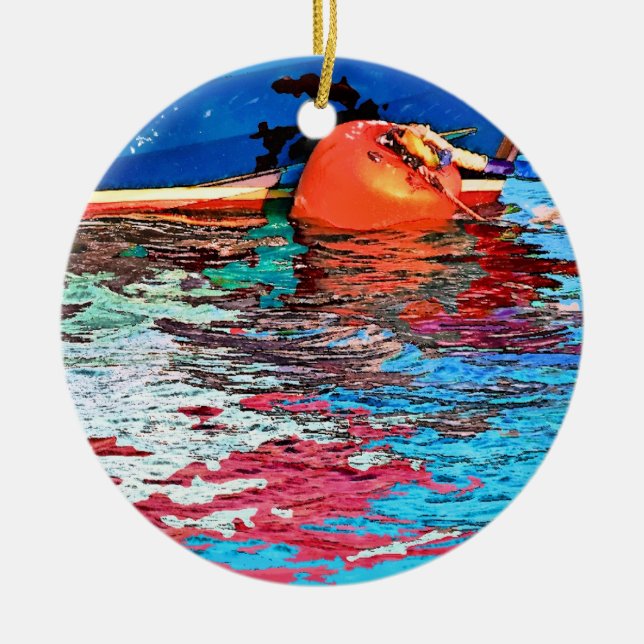 CALM WATER CERAMIC ORNAMENT (Front)
