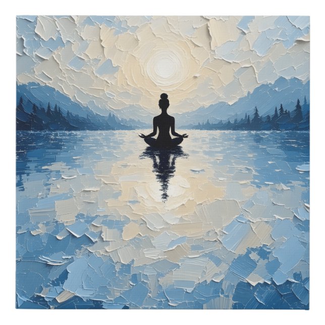 Calm Waters & Reflection Wall Art Canvas Print  (Front)