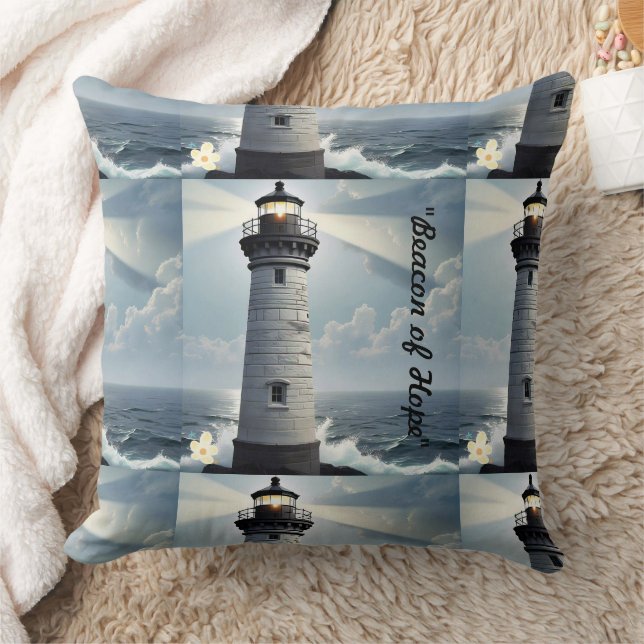 "Calm Waters Rise" Throw Pillow (Blanket)