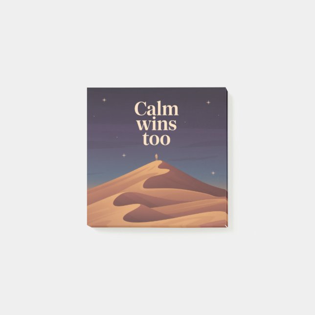 Calm Wins Too Post-it Notes (Front)
