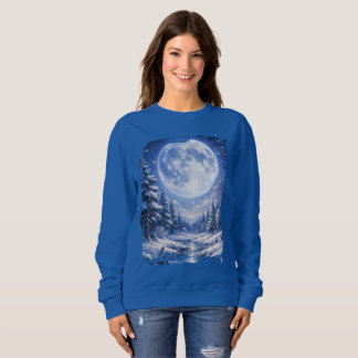 Calm Winter Moon • Frosted Night Landscape Shirt