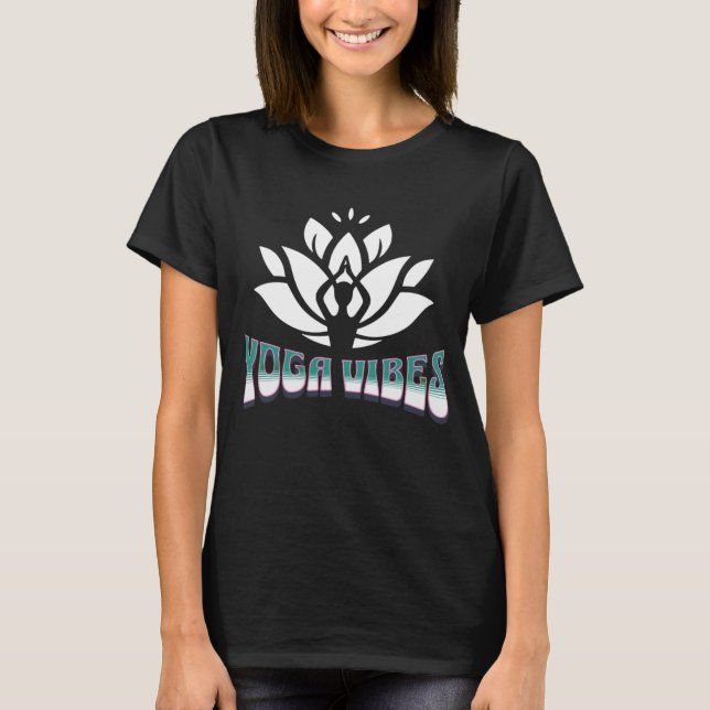 Calm Yoga Flow with Mat & Blocks T-Shirt (Front)