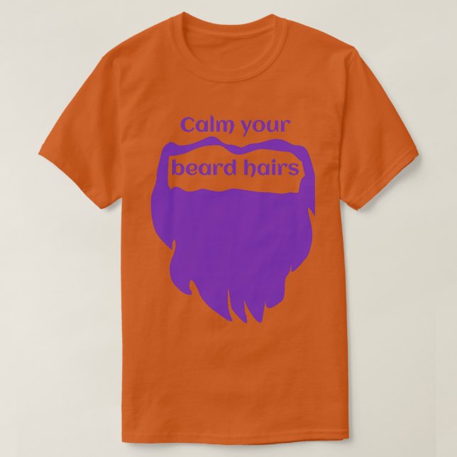 Calm your bear Purple Classic TShirt (Design Front)