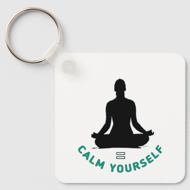 CALM YOURSELF Acrylic Keychain (Front)