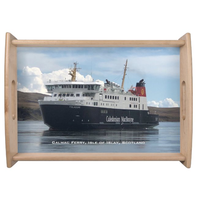Calmac Ferry Sailing to Islay in Scotland Serving Tray (Front)