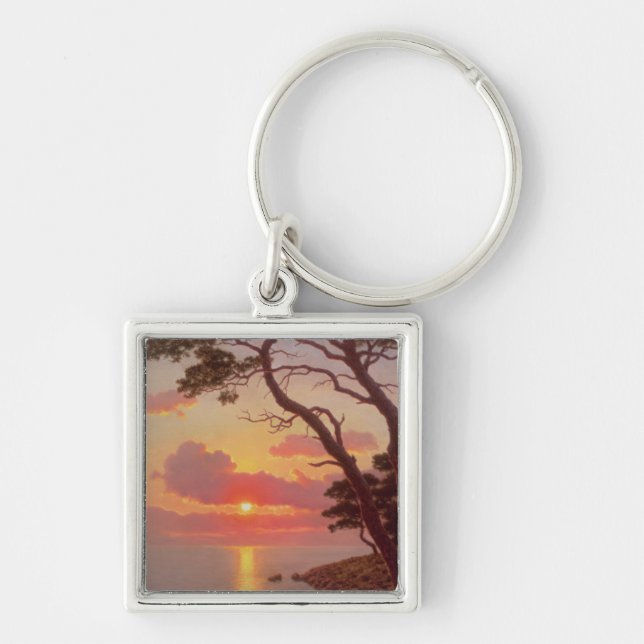 Calme de Soir, Cote d'Azur Keychain (Front)