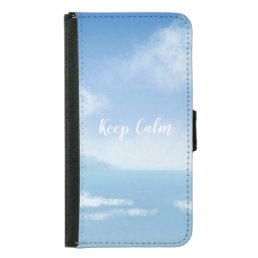 Calming beach samsung galaxy s5 wallet case