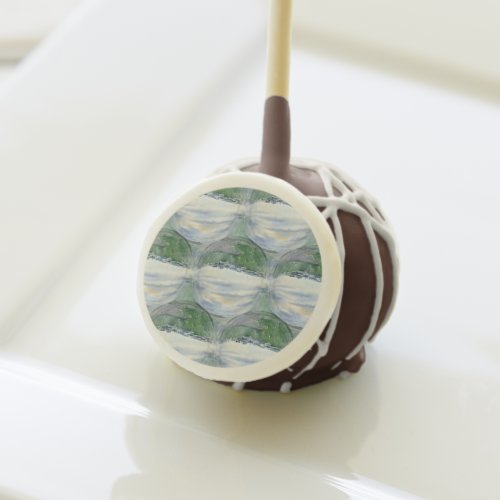 Calming Beachy Landscape Cake Pops