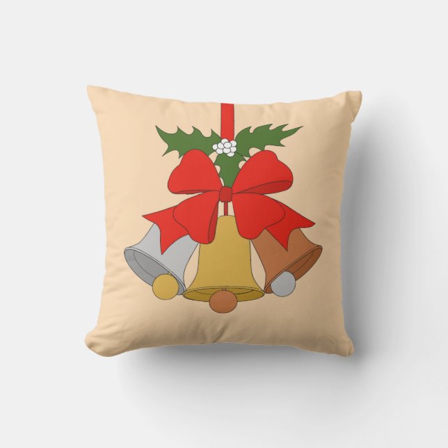 Calming Bells Throw Pillow (Front)