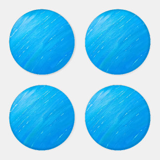 Calming Blue Ocean Coasters for Stylish Tabletops