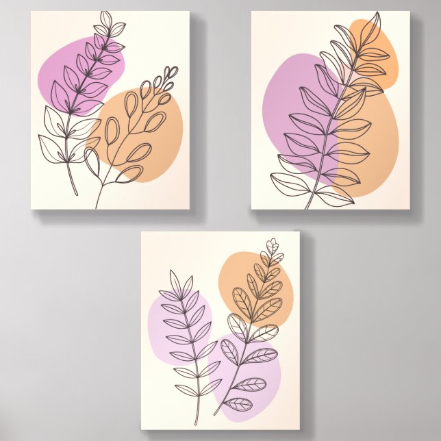 Calming botanical designs add a sense of purity. acrylic photo tile (Front Set)