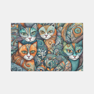 calming cats 2 outdoor rug