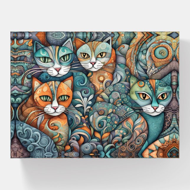 calming cats 2 paperweight (Front)