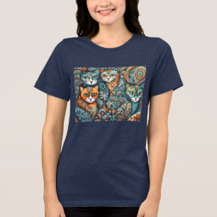 calming cats 2 Tri-Blend shirt