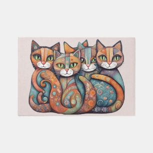 calming cats 3 outdoor rug